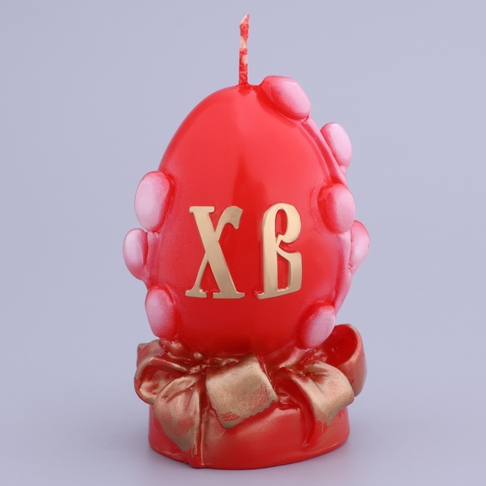 Декоративная свеча &laquo;Пасхальное яйцо с вербой&raquo; малая