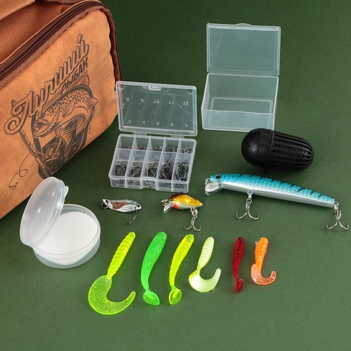 Набор рыболовных принадлежностей «Лучший рыбак», 13 предметов Набор рыболовных принадлежностей «Лучший рыбак», 13 предметов