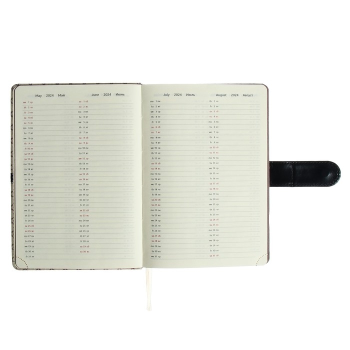 Ежедневник датированный 2024 A5 176 листов, deVENTE.Chelsea, твёрдая обложка из искусственной кожи, коричневый срез, магнитный хлястик, ляссе, кремовый блок 70 г/м2, бежевый Ежедневник датированный 2024 A5 176 листов, deVENTE.Chelsea, твёрдая обложка из искусственной кожи, коричневый срез, магнитный хлястик, ляссе, кремовый блок 70 г/м2, бежевый