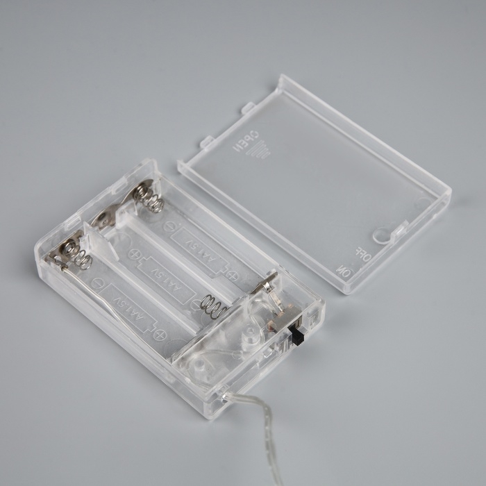 Гирлянда &laquo;Нить-грозди&raquo; 230 см, нить прозрачная, &laquo;Шишки&raquo;, 30 LED, 4.5 В, батарейки ААх3 (нет в комплекте), свечение тёплое белое