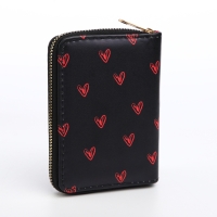 Кошелёк детский на молнии &laquo;Выбражулька&raquo;, цвет чёрный