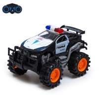 Машина радиоуправляемая &laquo;Дорожный патруль&raquo;, работает от батареек, цвет чёрный