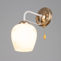 Бра "Майли" 1х60Вт Е27 Белый,золото 21х12х26,5см Бра "Майли" 1х60Вт Е27 Белый,золото 21х12х26,5см