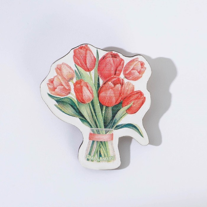 Подарочный набор &laquo;8 марта&raquo; блокнот А6, значок, наклейки и карандаши 2 шт