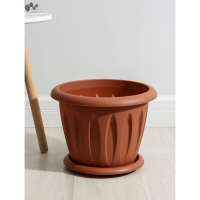 Горшок с поддоном &laquo;Фелиция&raquo;, 10,4 л, цвет терракотовый