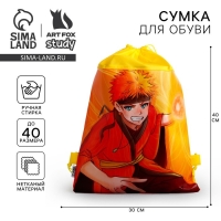 Мешок для обуви &laquo;Воин. Аниме&raquo; полиэстер, размер 30 х 40 см