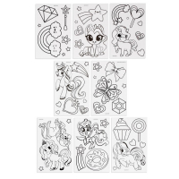 Набор для творчества «Раскрась витражики. Пони», 20 шт. в наборе Набор для творчества «Раскрась витражики. Пони», 20 шт. в наборе