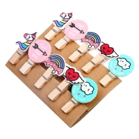 Прищепки декоративные с веревкой для подвеса «Вдохновение» набор 10 шт. Прищепки декоративные с веревкой для подвеса «Вдохновение» набор 10 шт.