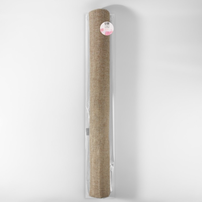 Ткань из джута, 70 &plusmn; 5 см, 4,5 &plusmn; 0,5 м, цвет бежевый