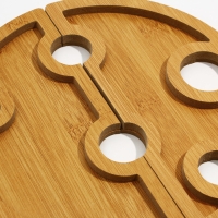 Менажница деревянная сборная &laquo;Сыр&raquo;, 22.7 см