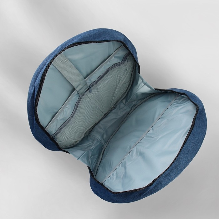 Сумка для вышивания, 2 отделения на молнии, с ручками, d = 35 &times; 12 см, цвет синий