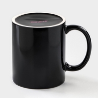 Кружка - хамелеон керамическая Доляна &laquo;Заряд энергии&raquo;, 350 мл, цвет чёрный