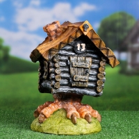 Садовая фигура "Избушка на курьих ножках" 32х23х21см Садовая фигура "Избушка на курьих ножках" 32х23х21см