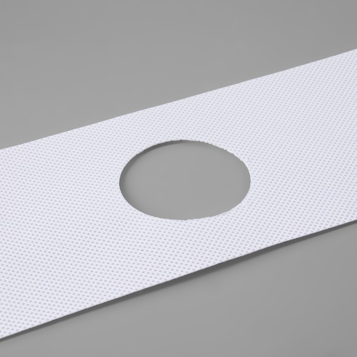 Шторная лента с отверстиями для люверсов, d = 5 см, 10 см, 50 &plusmn; 1 м, цвет белый