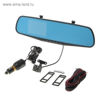 Видеорегистратор TORSO, 2 камеры, HD 1080P, размер 30&times;8.5 см, TFT 3.5, обзор 120&deg;