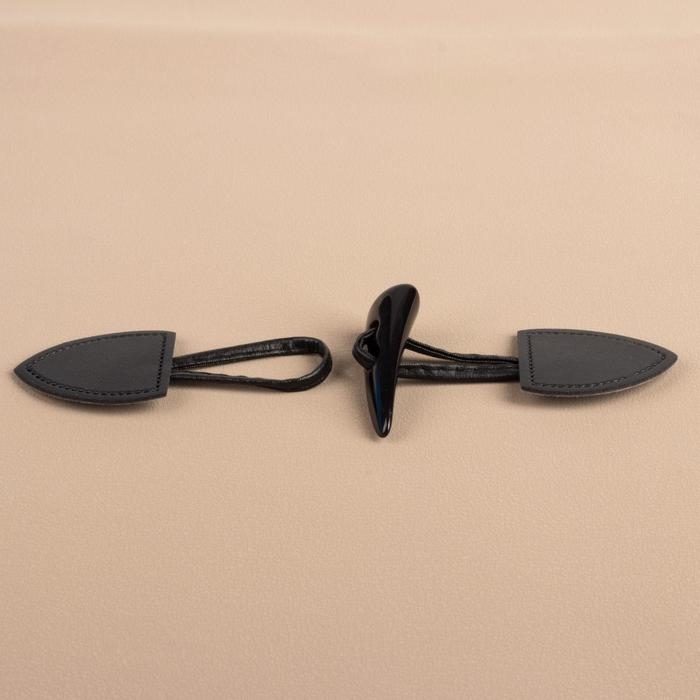 Застёжка-клевант 16 &times; 3,6 см, 3 шт, цвет чёрный