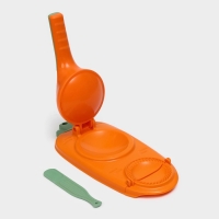 Форма для лепки вареников Доляна, 23×12×8 см, цвет оранжевый Форма для лепки вареников Доляна, 23×12×8 см, цвет оранжевый