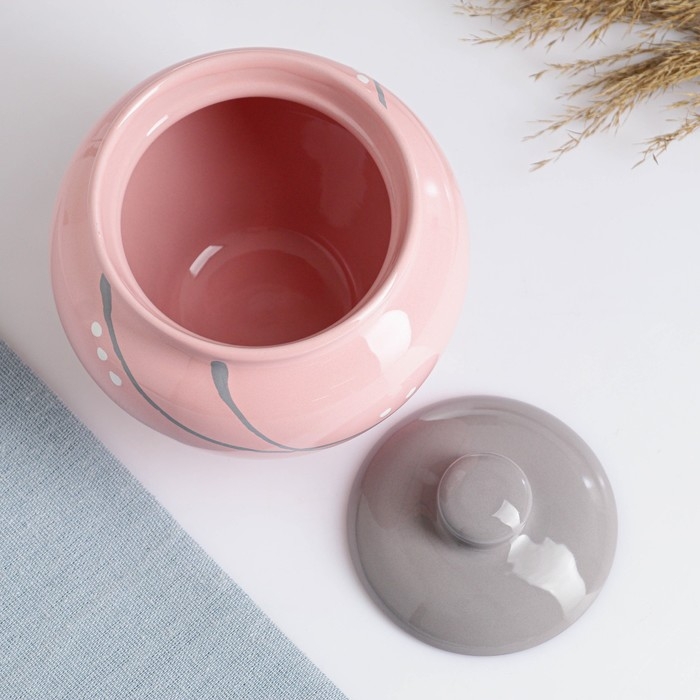 Горшок для запекания "Русский" 0,85л / 14х14см, зефир