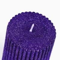 Новогодняя свеча-столбик с блестками &laquo;Новый год: Мечты сбываются&raquo;, 8,5 х 6 см