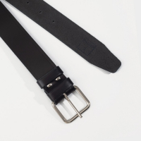 Ремень мужской, ширина 3,5 см, винт, пряжка металл, цвет чёрный Ремень мужской, ширина 3,5 см, винт, пряжка металл, цвет чёрный