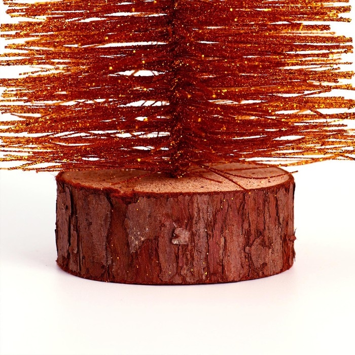 Новогодний декор &laquo;Ёлка в золотом цвете&raquo; с блёстками, 8 &times; 8 &times; 30 см