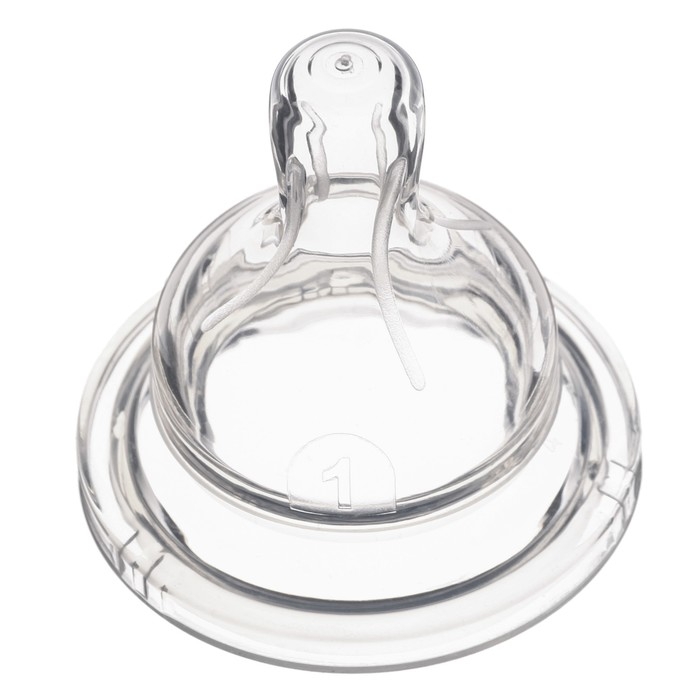 Соска на  бутылочку, антиколиковая, от 3 мес.,  Крошка Я, широкое горло,  средний поток,  &Oslash;50 мм.