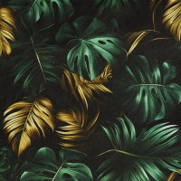 Пакет подарочный крафтовый "Золотые листья" 31,5 х 25 х 11,5 см, 120 г/м&sup2;