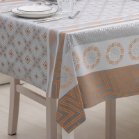 Клеёнка на стол &laquo;Узор&raquo;, на тканевой основе, рулон 20 метров, ширина 137 см