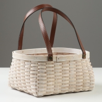 Набор корзин плетеных, 23х19x11/25 см, 18х14,5x10/21 см, 2 шт, белый, секвойя