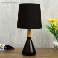 Лампа настольная 320612/1 E14 40Вт черный 16х16х35 см RISALUX Лампа настольная 320612/1 E14 40Вт черный 16х16х35 см RISALUX