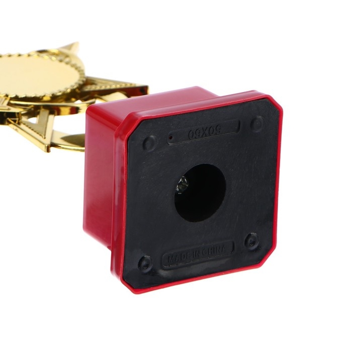 Наградная фигура &laquo;Звезда&raquo; C, подставка пластик красная, 17 х 9,5 х 6,3 см.