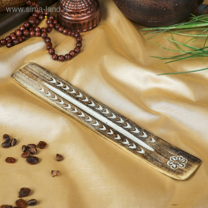 Подставка под благовония Подставка под благовония "Клевер" дерево 0,5х3,5х26 см