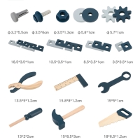 Конструктор деревянный &laquo;Инструменты&raquo; 23,7 &times; 18,5 &times; 9 см
