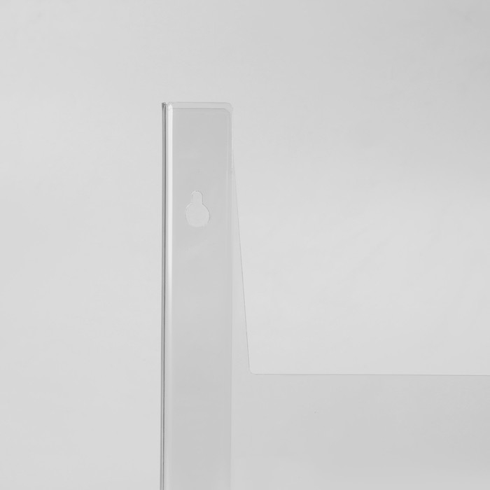 Настенная подставка А4 объемная, 22×3×30 см, оргстекло 2 мм, В ЗАЩИТНОЙ ПЛЁНКЕ Настенная подставка А4 объемная, 22×3×30 см, оргстекло 2 мм, В ЗАЩИТНОЙ ПЛЁНКЕ