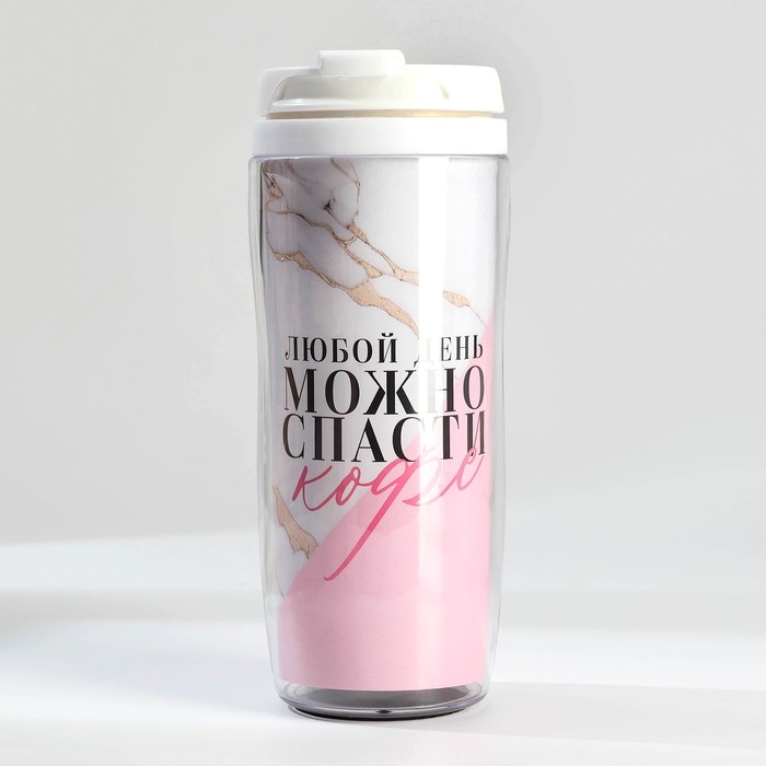 Подарочный набор: ежедневник А5, 80 л. и термостакан 350 мл. &laquo;Мечтай сейчас&raquo;