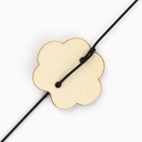 Дразнилка с деревянной подвеской «Лапка», 4 см Дразнилка с деревянной подвеской «Лапка», 4 см