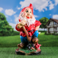 Садовая фигура "Гном с лопатой средний" 25&times;29&times;54см