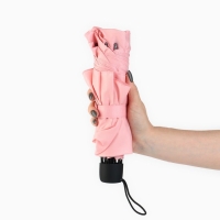 Зонт женский механический, 8 спиц, d=95, розовый минимализм