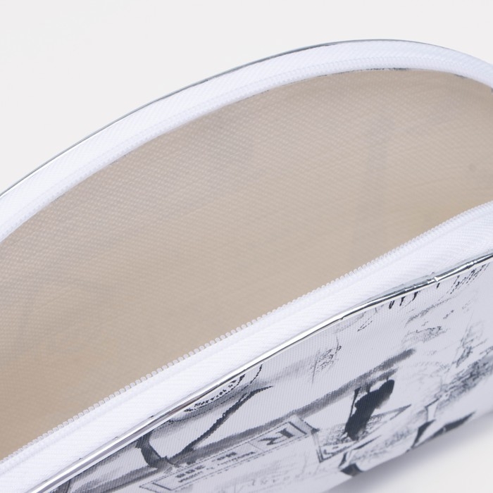 Набор косметичек 5 в 1 на молниях, цвет серый Набор косметичек 5 в 1 на молниях, цвет серый