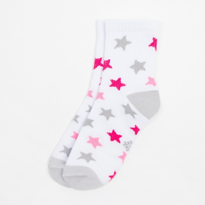 Носки детские KAFTAN &laquo;Звёзды&raquo;, размер 14-16, цвет белый