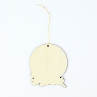 Ёлочная игрушка новогодняя «2025», на Новый год, светится в темноте, дерево, 7,8 х 9,5 см Ёлочная игрушка новогодняя «2025», на Новый год, светится в темноте, дерево, 7,8 х 9,5 см