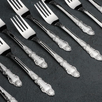 Набор вилок столовых &laquo;Русиано&raquo;, h=19 см, 12 шт, цвет серебряный