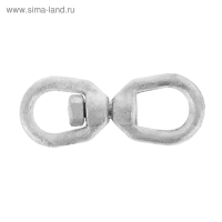Вертлюг петля-петля ТУНДРА krep, 8 мм, оцинкованный