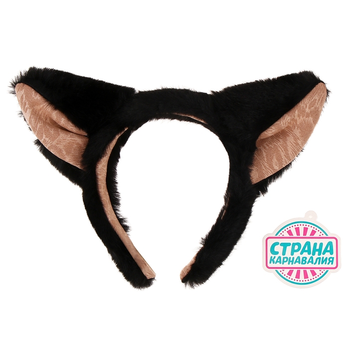 Карнавальный ободок &laquo;Кошечка&raquo;, цвет чёрный