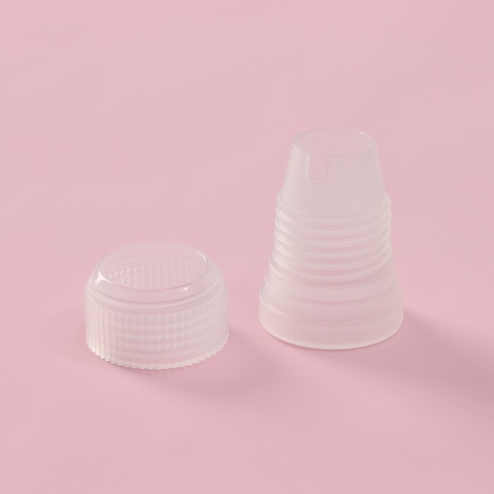 Набор кондитерский Доляна &laquo;Хоста&raquo;, 8 предметов: 6 насадок, адаптер, мешок кондитерский 27&times;15 см, цвет МИКС