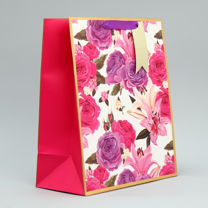 Пакет подарочный, упаковка, &laquo;Самой нежной&raquo;, 30.5 х 25.4 х 12.7 см