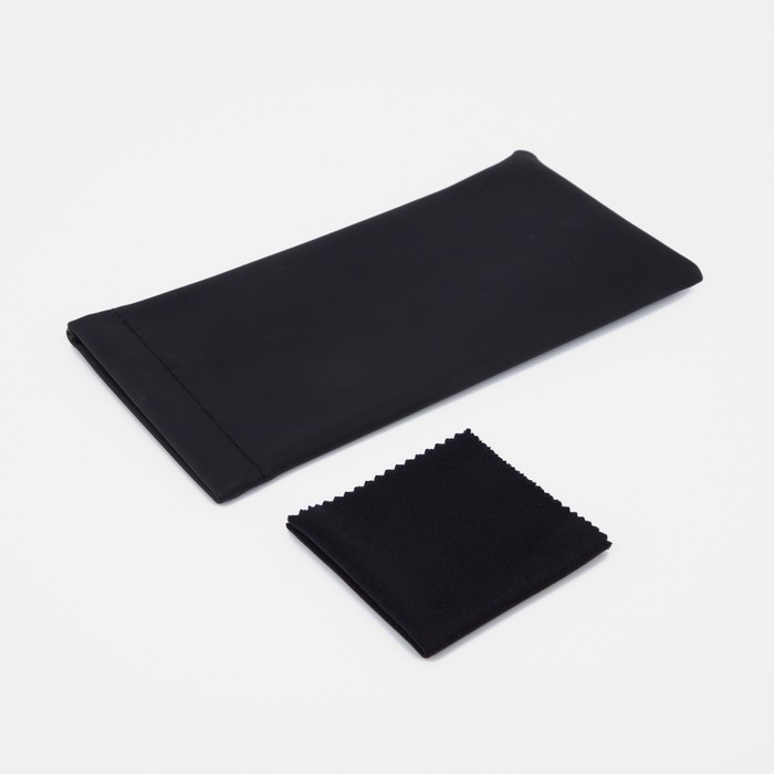 Чехол для очков на хлопушке, длина 18 см, цвет чёрный Чехол для очков на хлопушке, длина 18 см, цвет чёрный