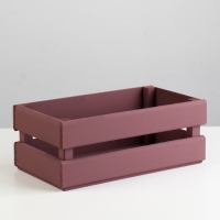 Кашпо деревянное 24.5×13.5×9 см "Двушка Лайт", двухреечное, бордовый тёмный Дарим Красиво Кашпо деревянное 24.5×13.5×9 см "Двушка Лайт", двухреечное, бордовый тёмный Дарим Красиво