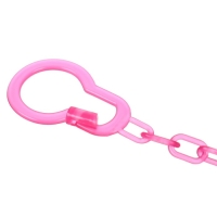 Соска - пустышка силиконовая классическая, от 6 мес., с колпачком + держатель &laquo;Мишка&raquo;, цвет розовый