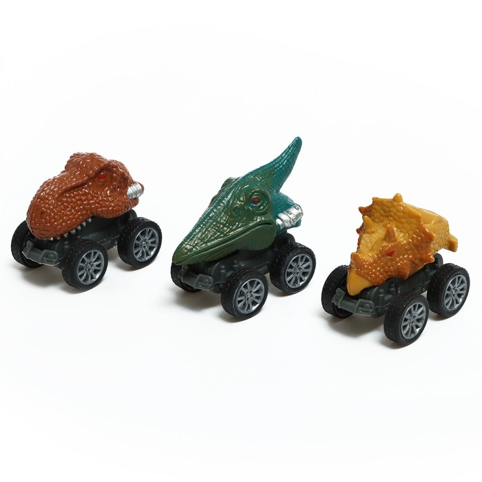 Грузовик &laquo;Дино перевозчик&raquo;, 3 машины, станция запуска, аксессуары